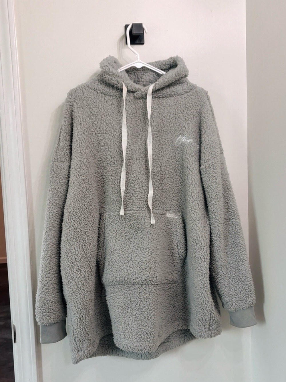 Hurley Light Gray Sherpa Hoodie